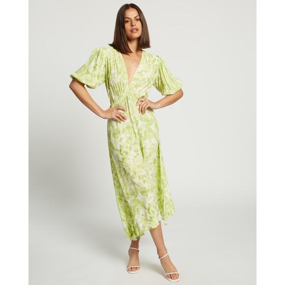 Faithfull The Brand Vittoria Lera Midi Dress Roos Tie Dye size US 4 - Picture 2 of 16